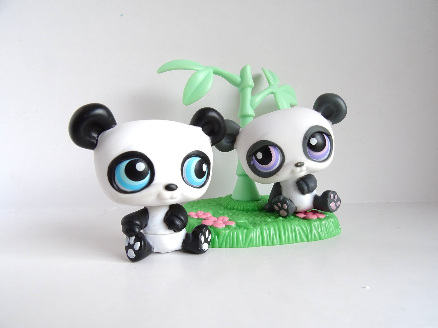 Lps pandas 89 and 90 with Bamboo Stand
