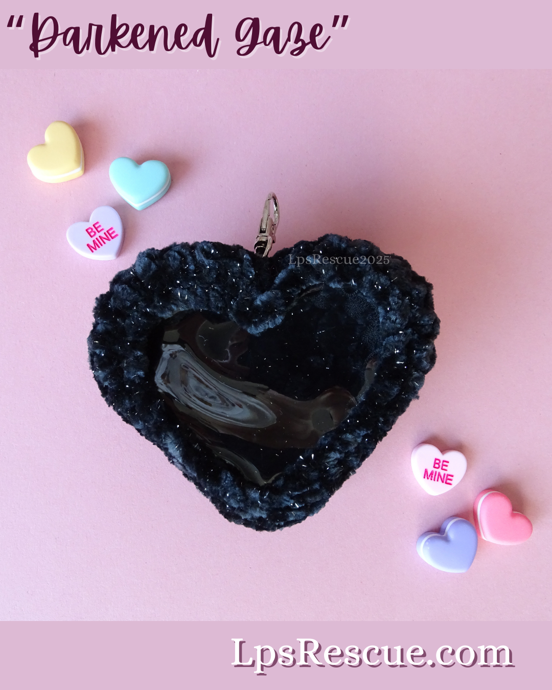 "Luxuries of Love" - Velvet Heart Keychain