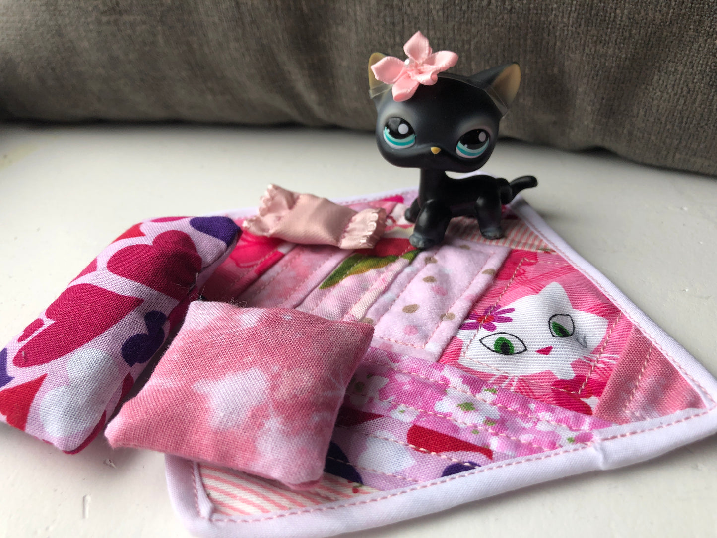 "Purrfectly Pink" - Handmade Accessory Set