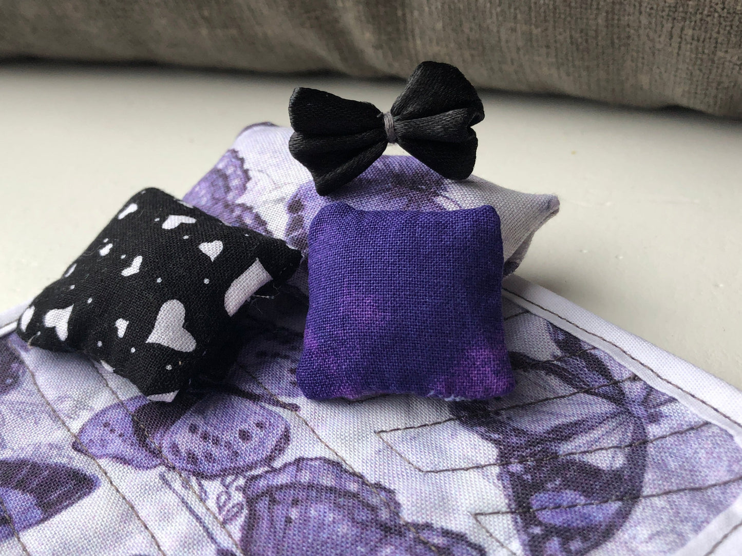 "Pawsitively Purple" - Handmade Accessory Set