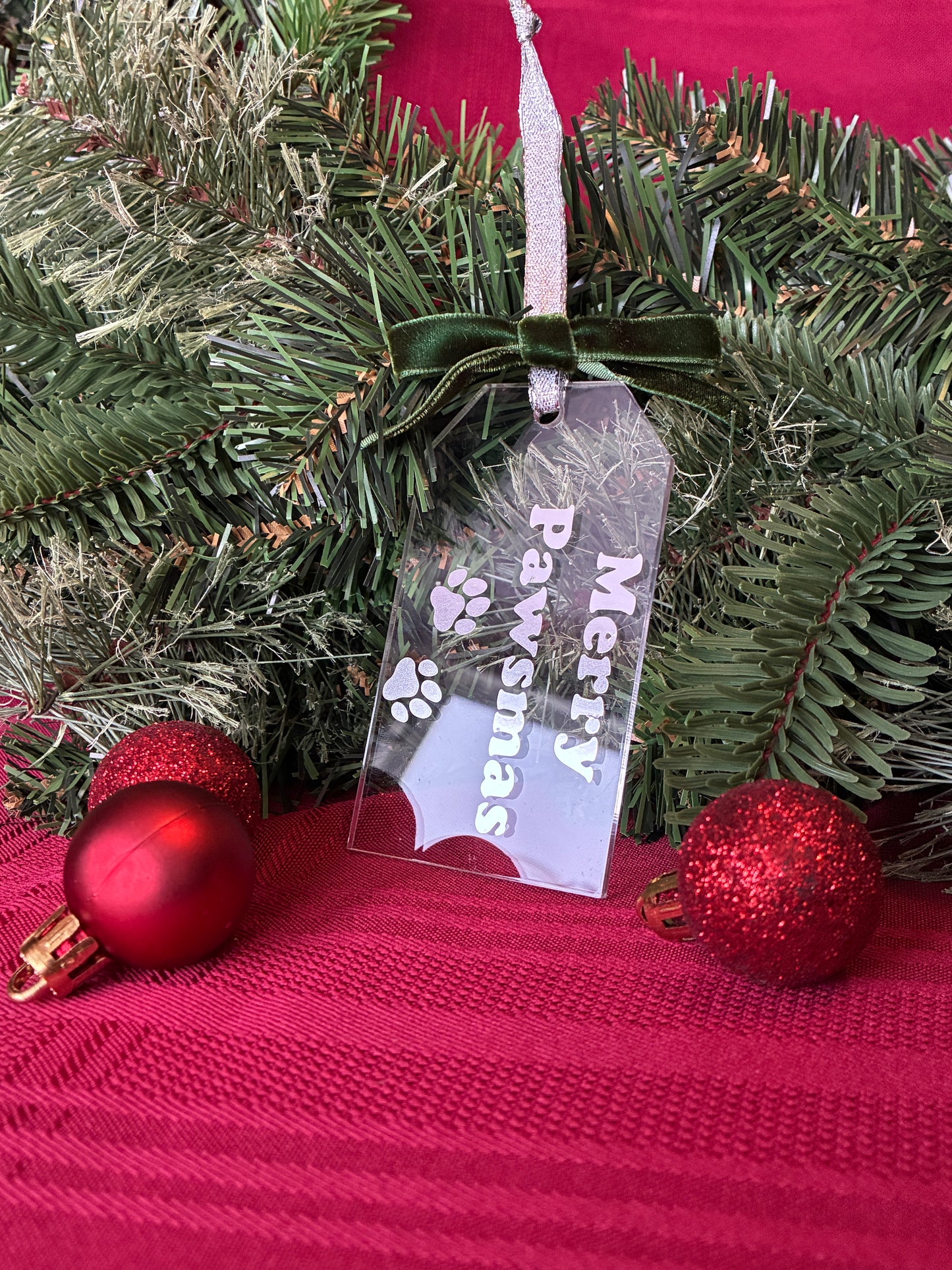 "Merry Pawsmas" Christmas Ornament