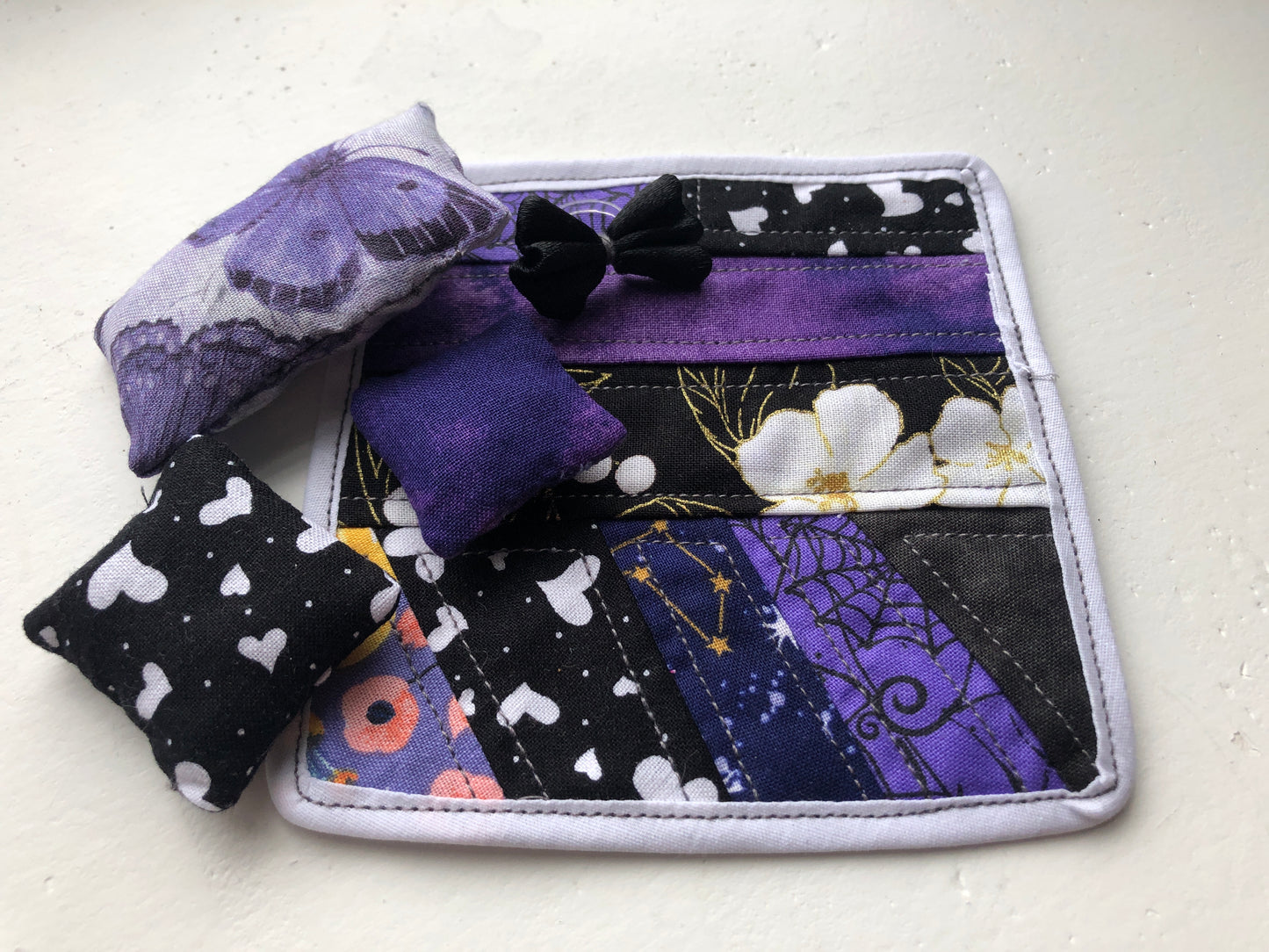 "Pawsitively Purple" - Handmade Accessory Set