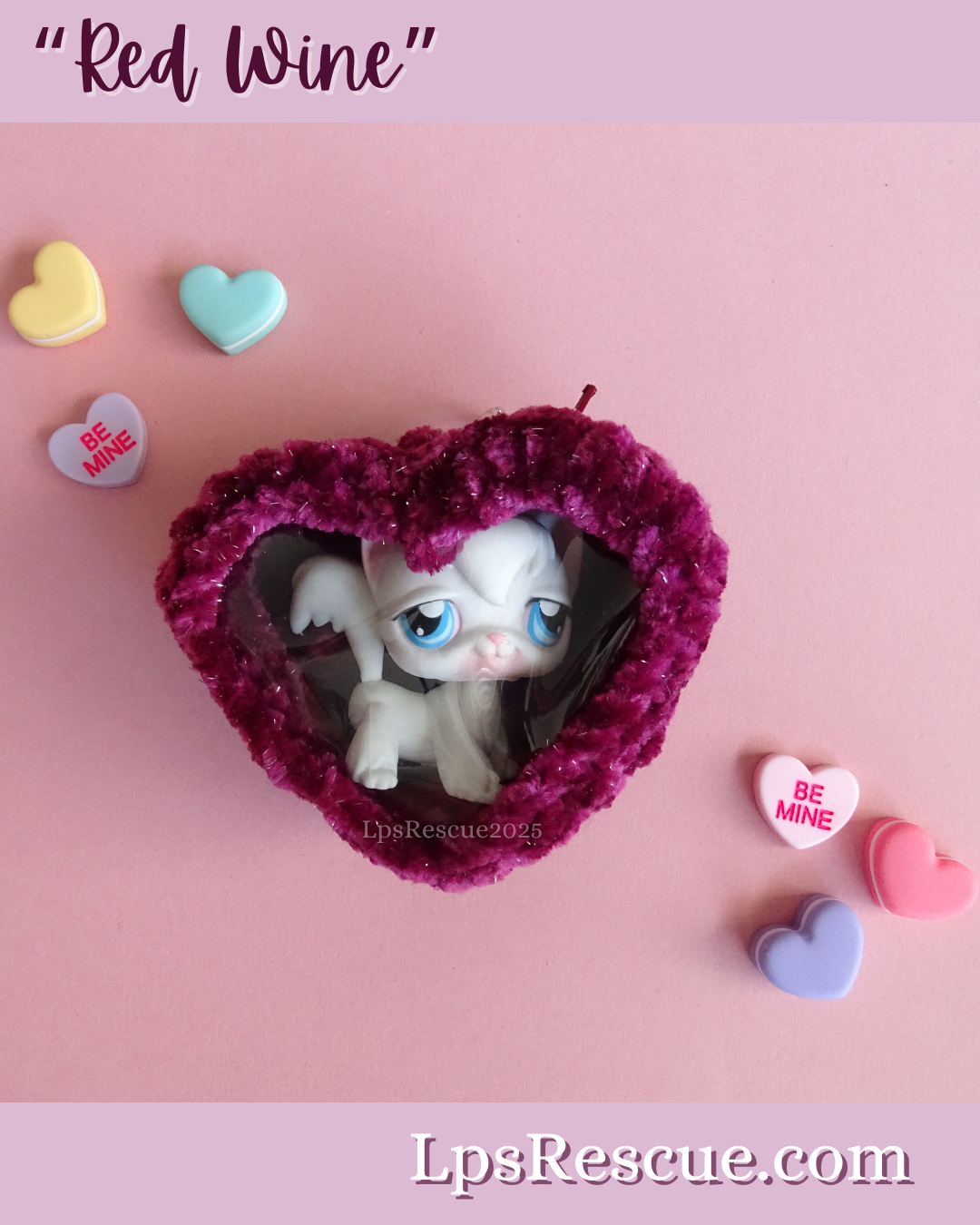 "Luxuries of Love" - Velvet Heart Keychain