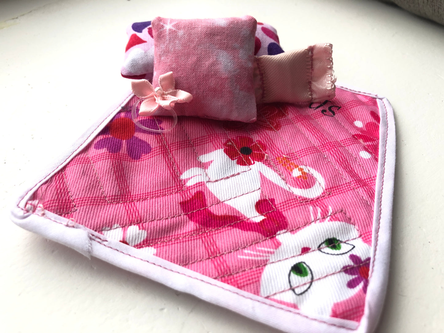 "Purrfectly Pink" - Handmade Accessory Set