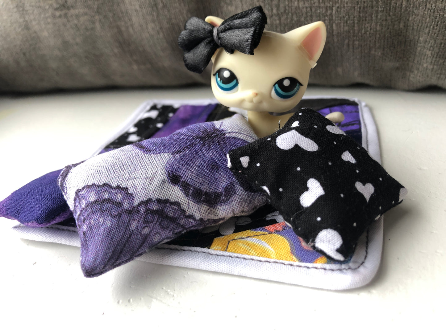 "Pawsitively Purple" - Handmade Accessory Set