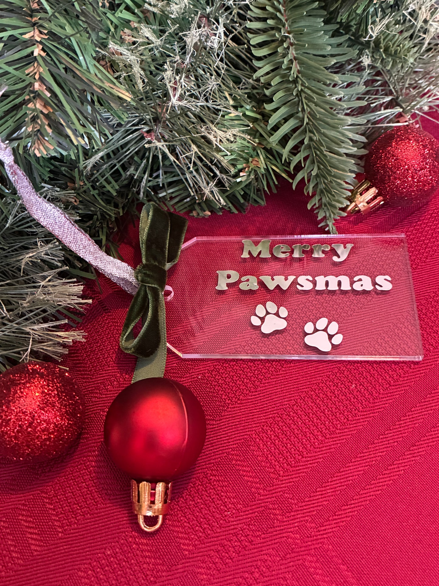 "Merry Pawsmas" Christmas Ornament