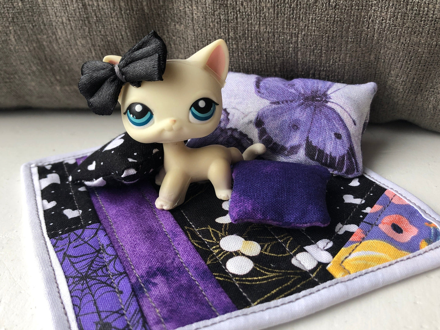 "Pawsitively Purple" - Handmade Accessory Set