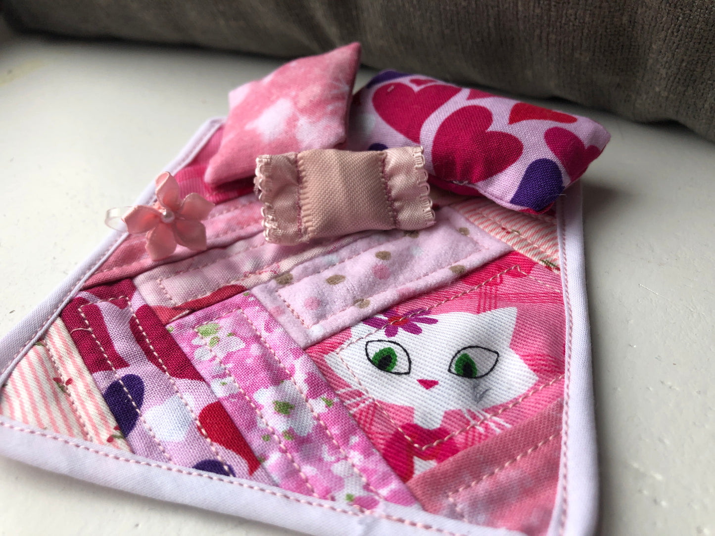 "Purrfectly Pink" - Handmade Accessory Set