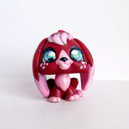 Cherry Bunny - Handpainted Lps Custom Rabbit