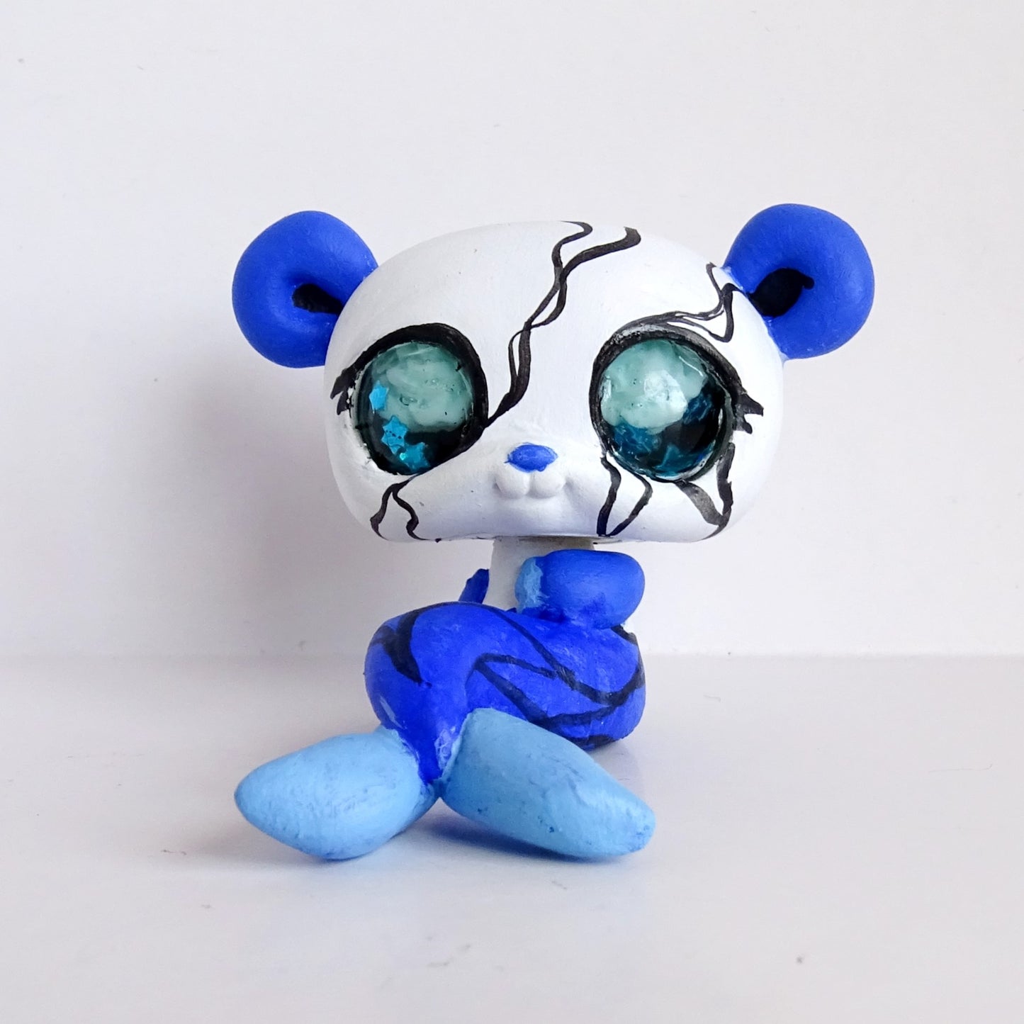 Mermaid Panda - Glass Eyed Custom Lps