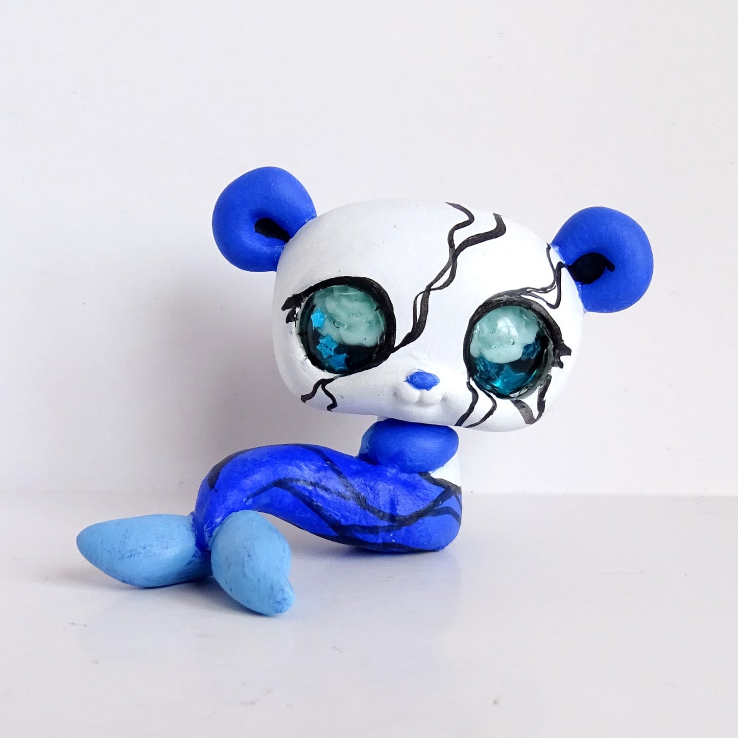 Mermaid Panda - Glass Eyed Custom Lps