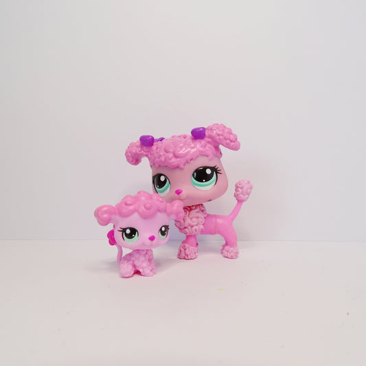 Lps 3599 and 3600 Mommy and Baby Poodle