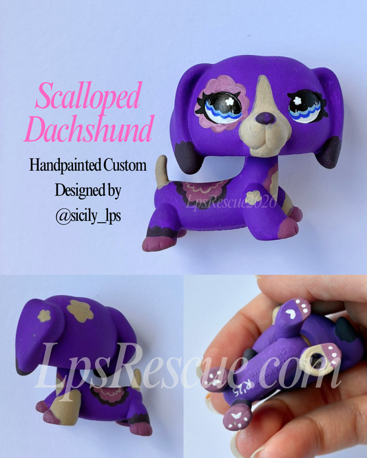 Scalloped Dachshund Custom