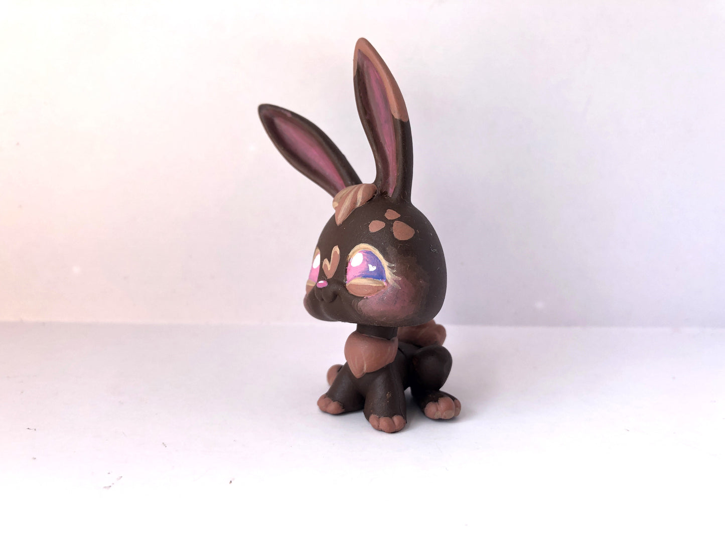 Lps Custom Chocolate Bunny Rabbit (Hand Painted OOAK Littlest Pet Shop Figure for Display)