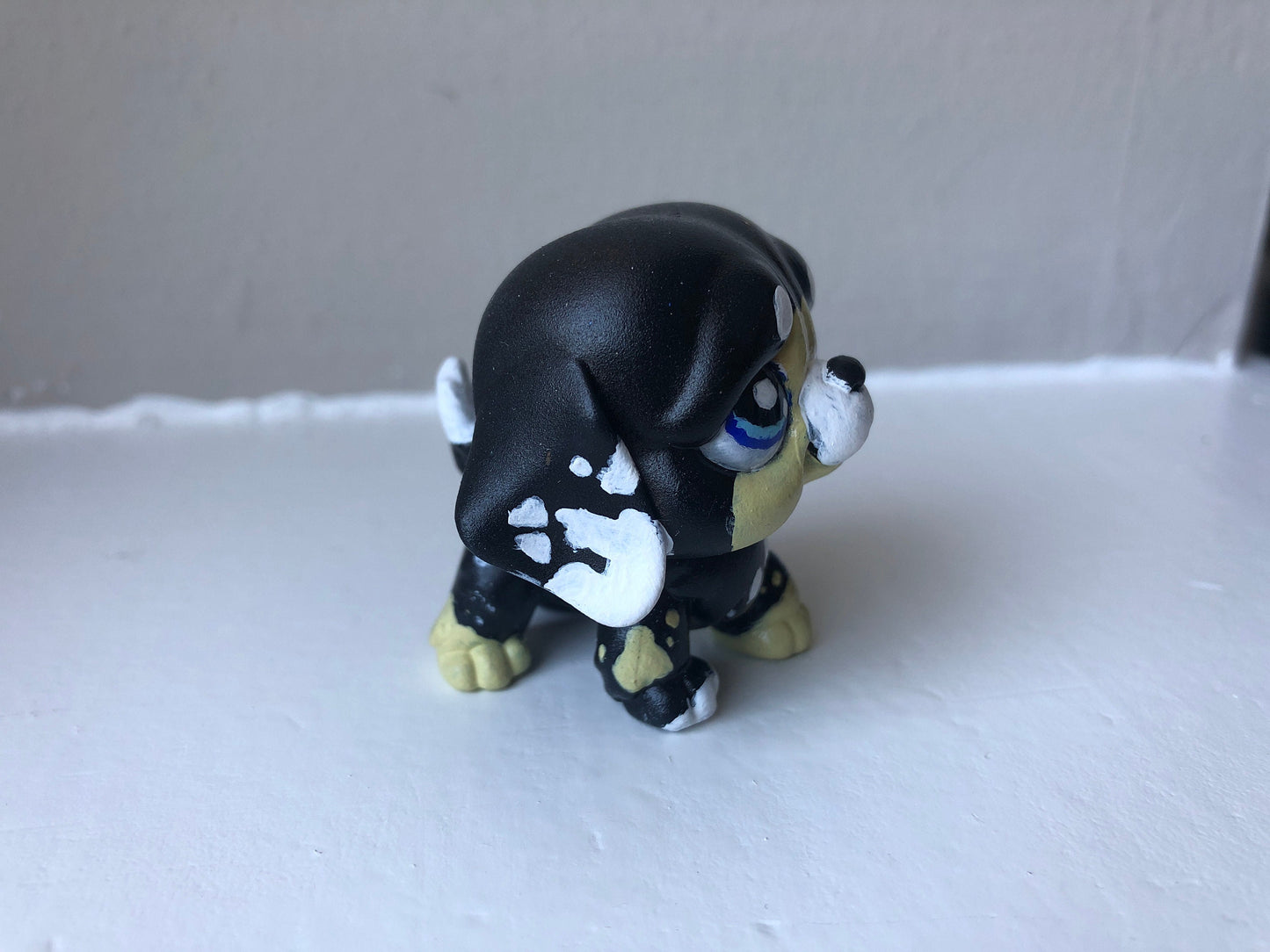 Lps Custom St. Bernard Puppy Dog (Hand Painted Art Figure for Display)