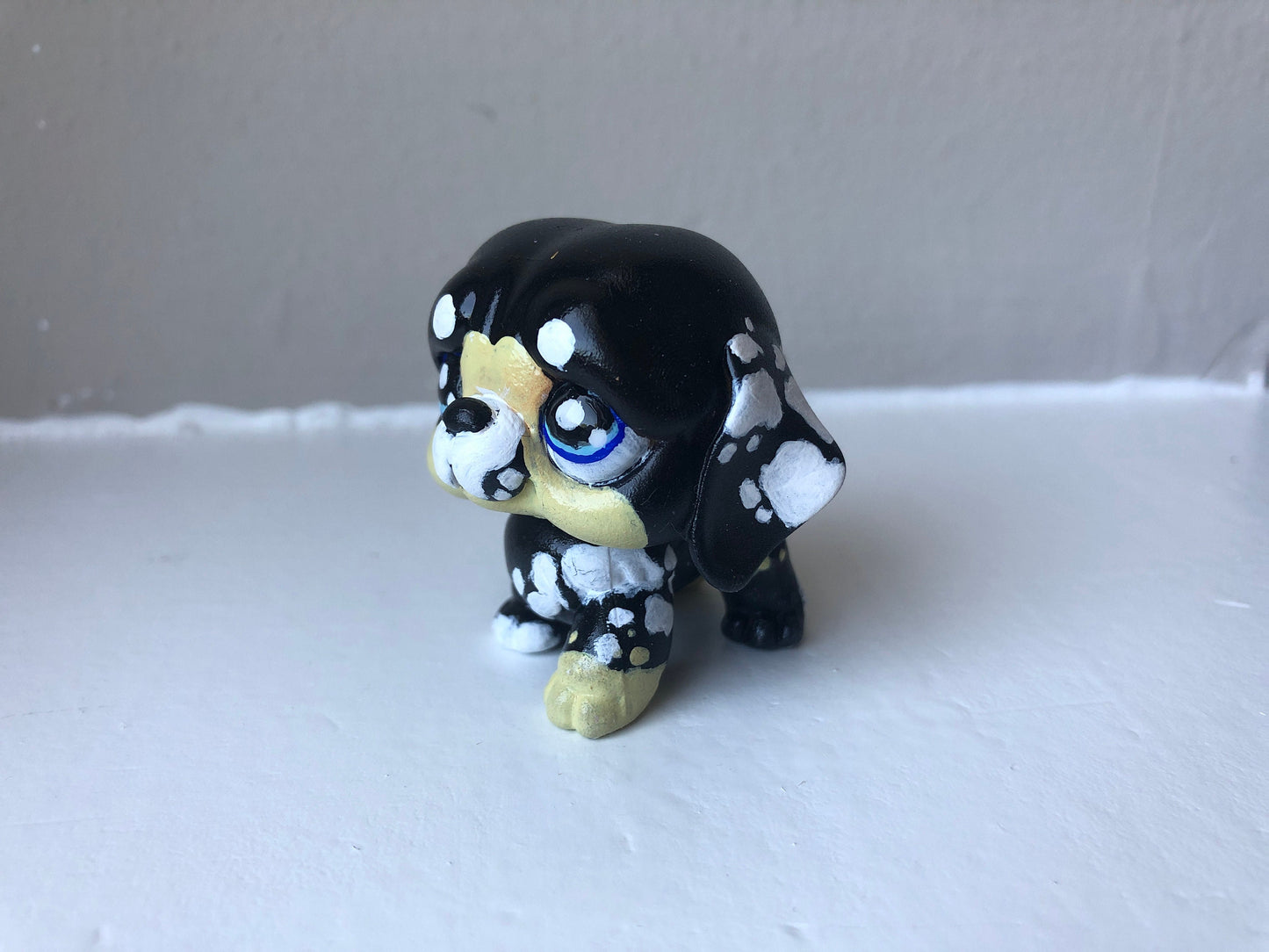 Lps Custom St. Bernard Puppy Dog (Hand Painted Art Figure for Display)