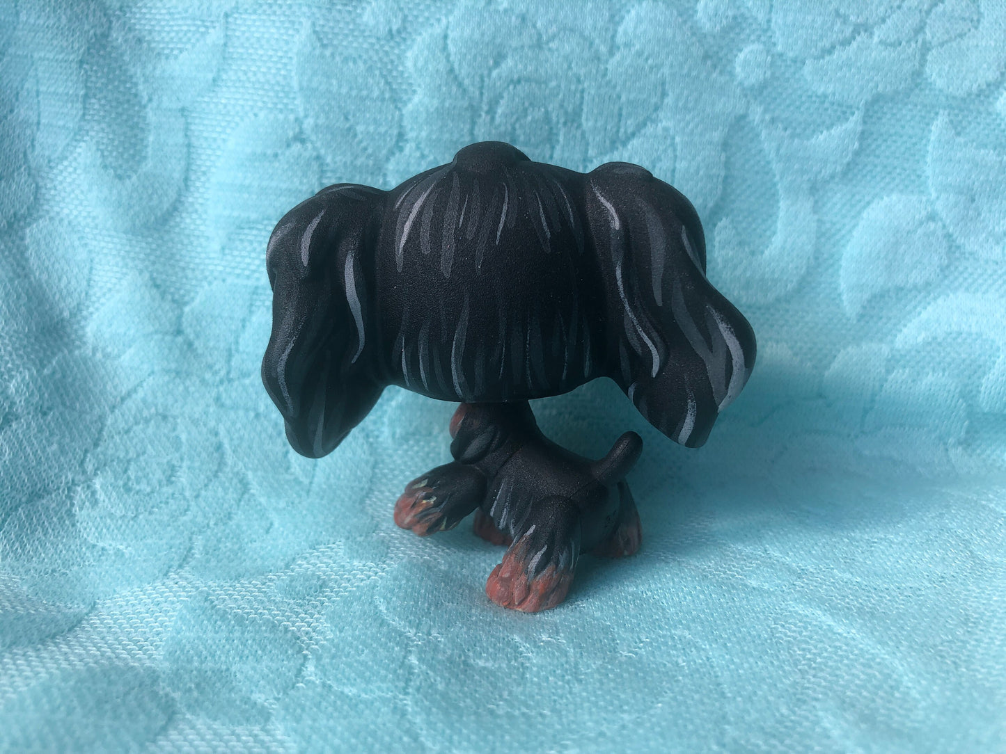 Lps Custom Cocker Spaniel Dog (Hand Painted OOAK Littlest Pet Shop Figure for Display)