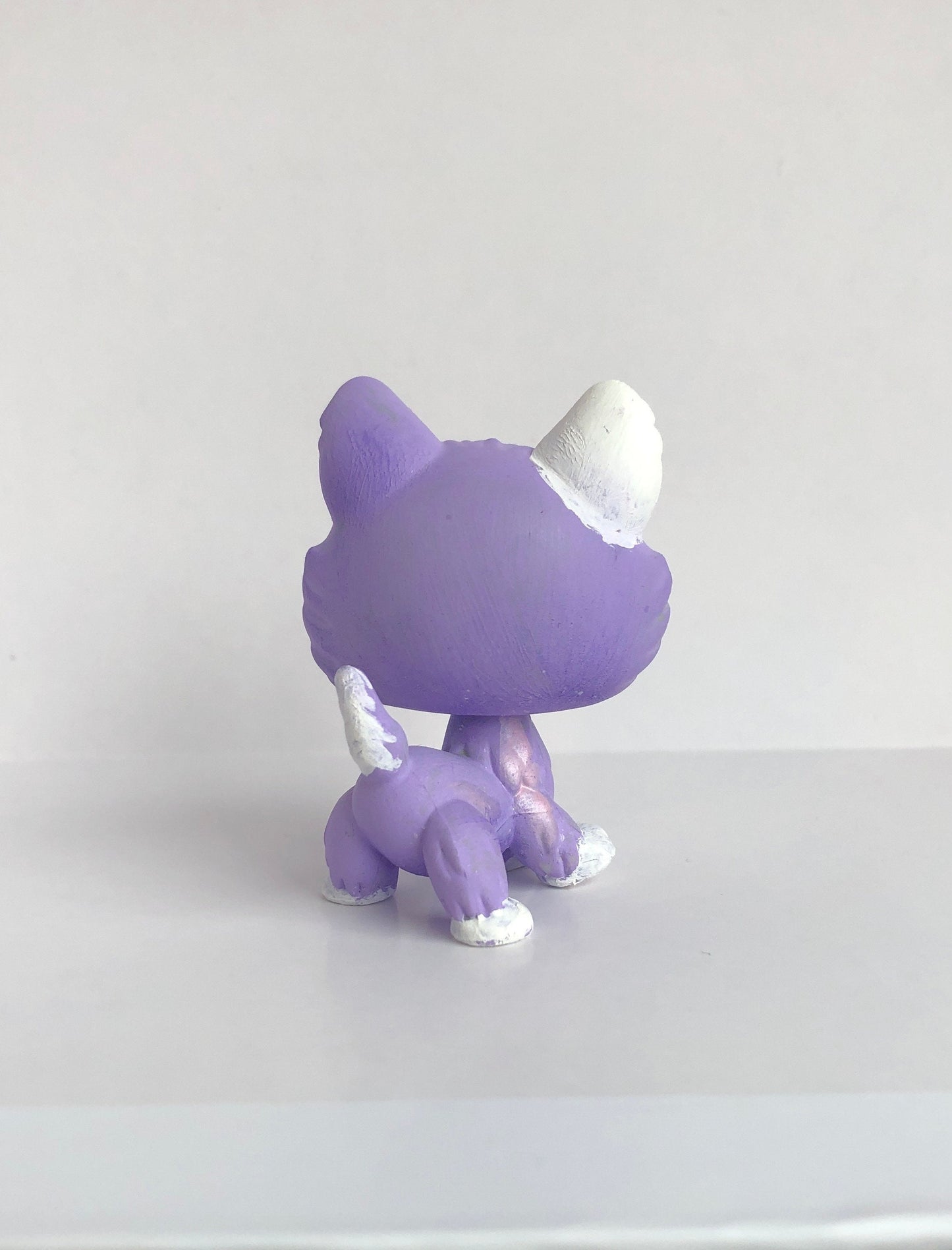 Lps Custom Pastel Purple Husky Puppy Dog (Hand Painted OOAK Littlest Pet Shop Figure for Display)