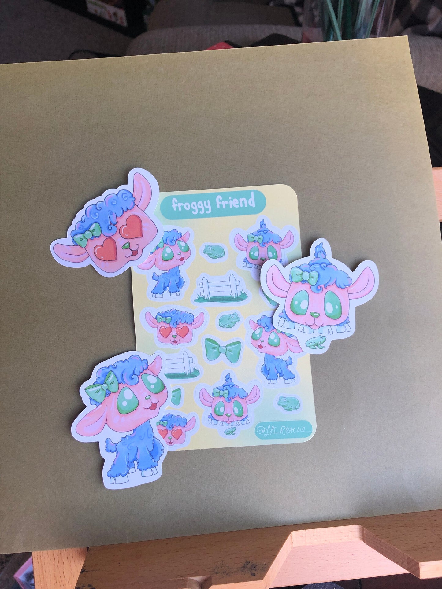 Froggy Friend Sticker Sheet - Cute Sheep Stickers for your Bullet Journal, Planner, Scrapbook, Notebooks, Decoration, and More