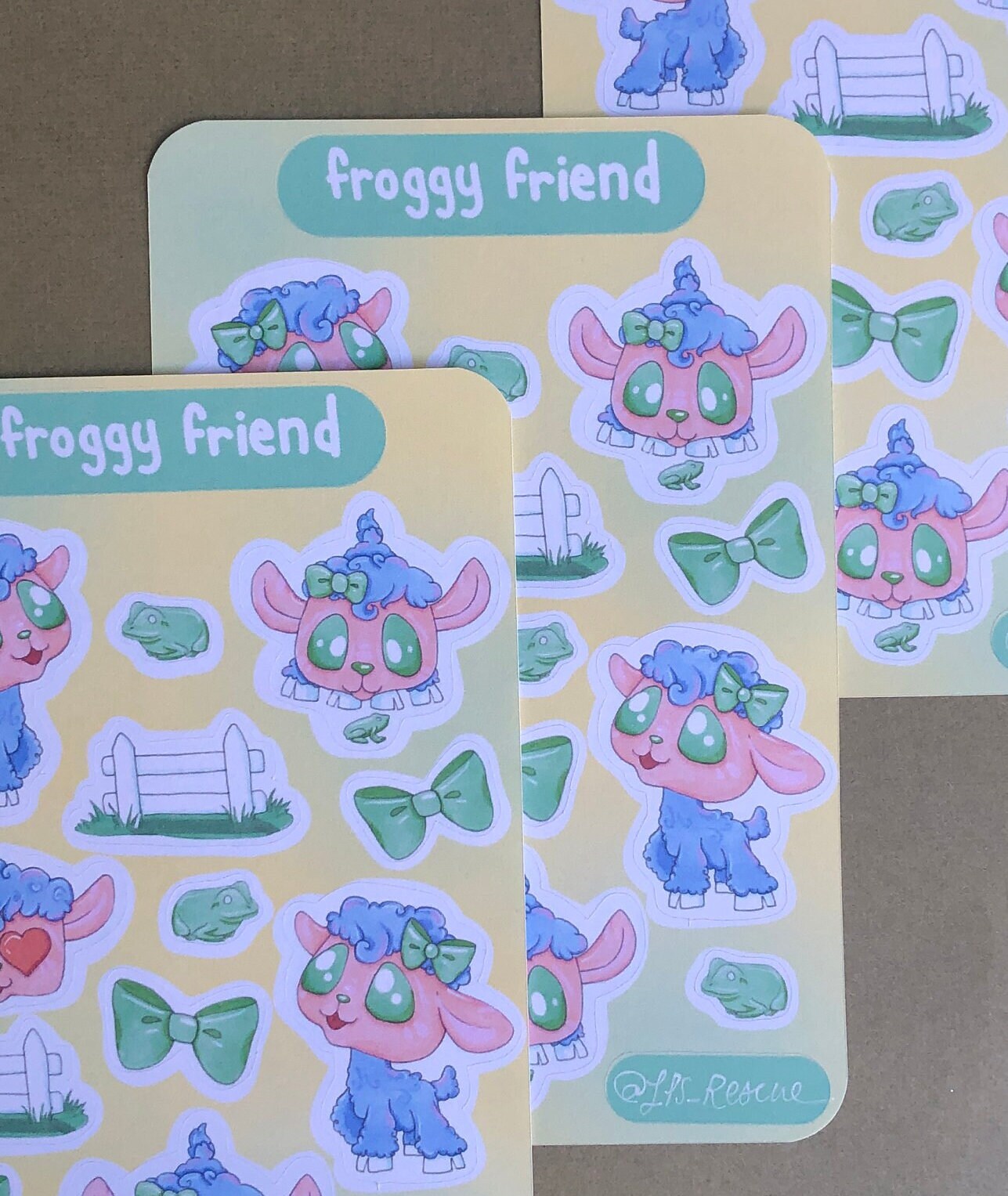 Froggy Friend Sticker Sheet - Cute Sheep Stickers for your Bullet Journal, Planner, Scrapbook, Notebooks, Decoration, and More