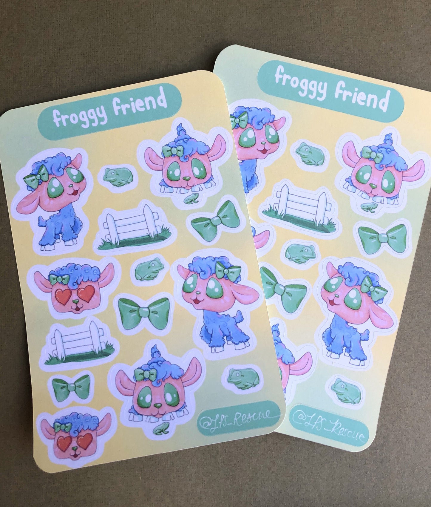 Froggy Friend Sticker Sheet - Cute Sheep Stickers for your Bullet Journal, Planner, Scrapbook, Notebooks, Decoration, and More