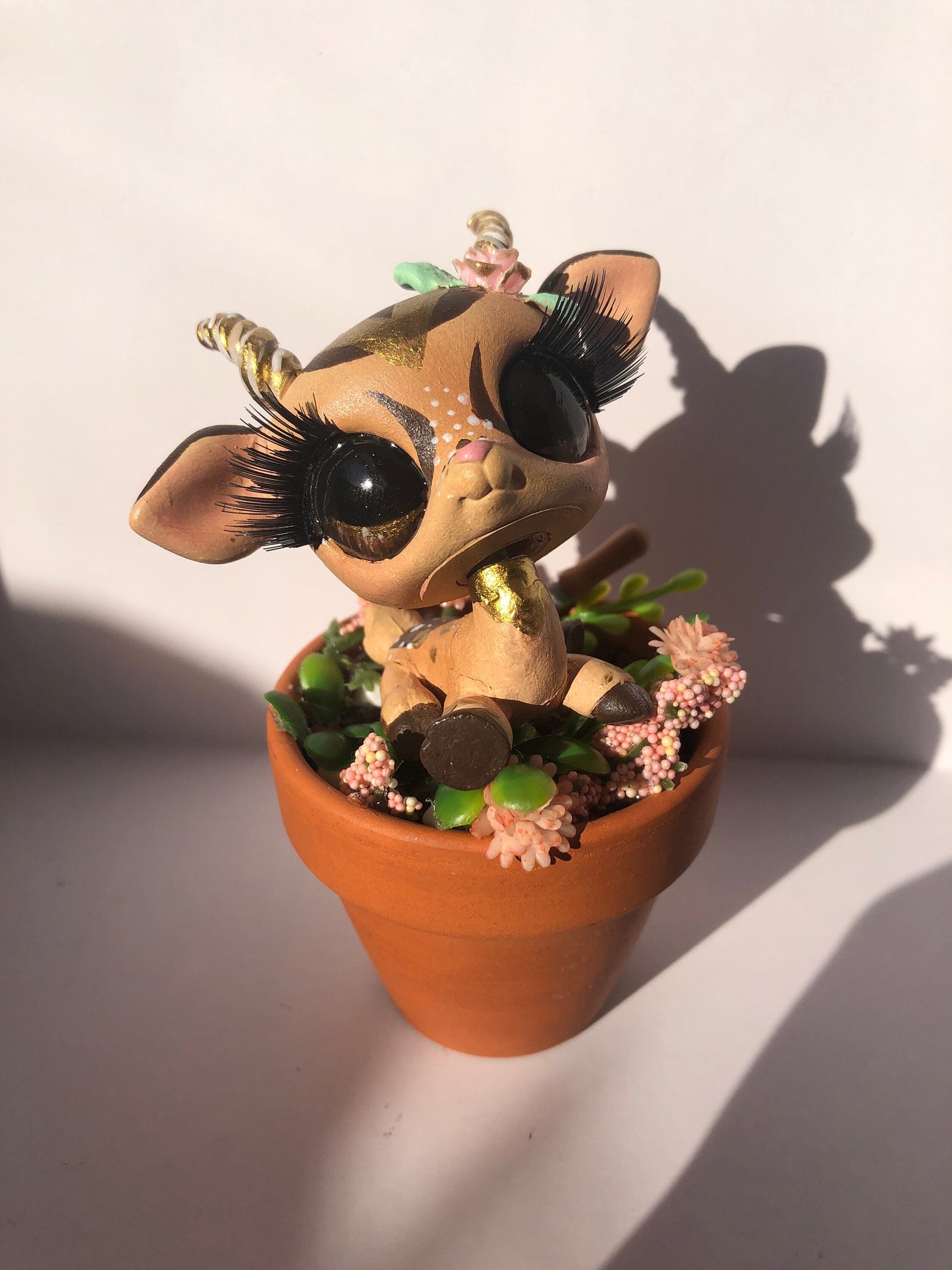 Lps Custom Garden Deer (Hand Painted OOAK Littlest Pet Shop Figure for Display)