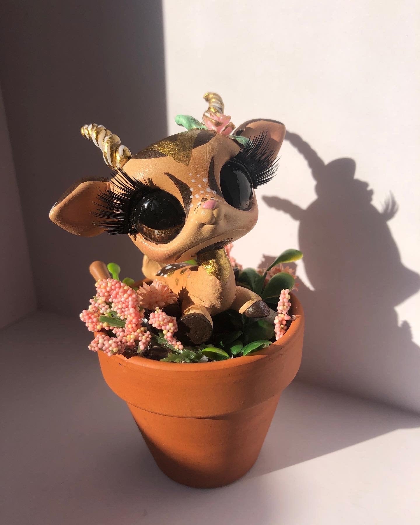 Lps Custom Garden Deer (Hand Painted OOAK Littlest Pet Shop Figure for Display)